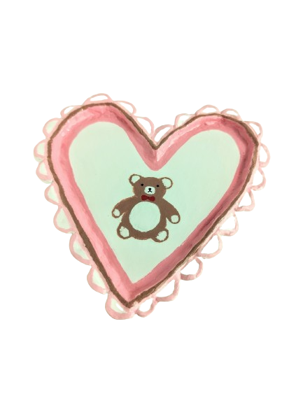 Teddy Bear Heart Trinket Dish