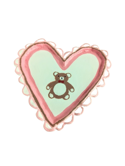 Teddy Bear Heart Trinket Dish